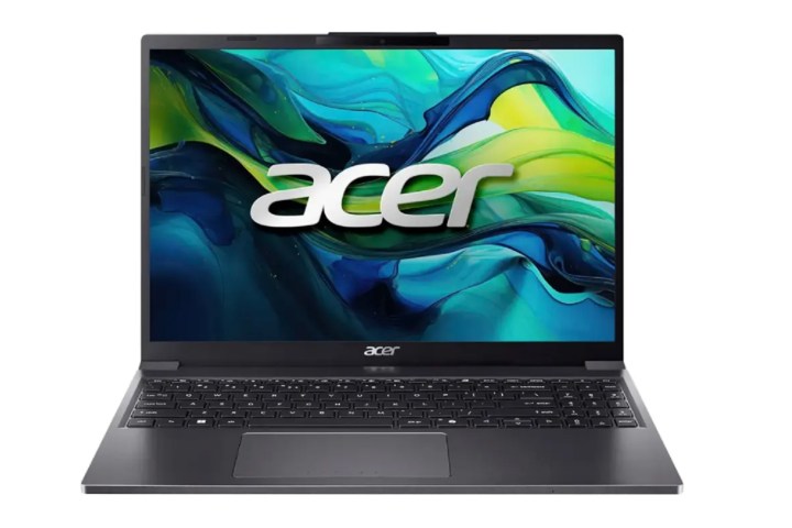 The Acer Aspire Go 15 laptop on a white background.