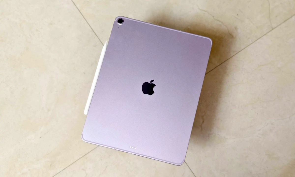 iPad Air (2025) from back.
